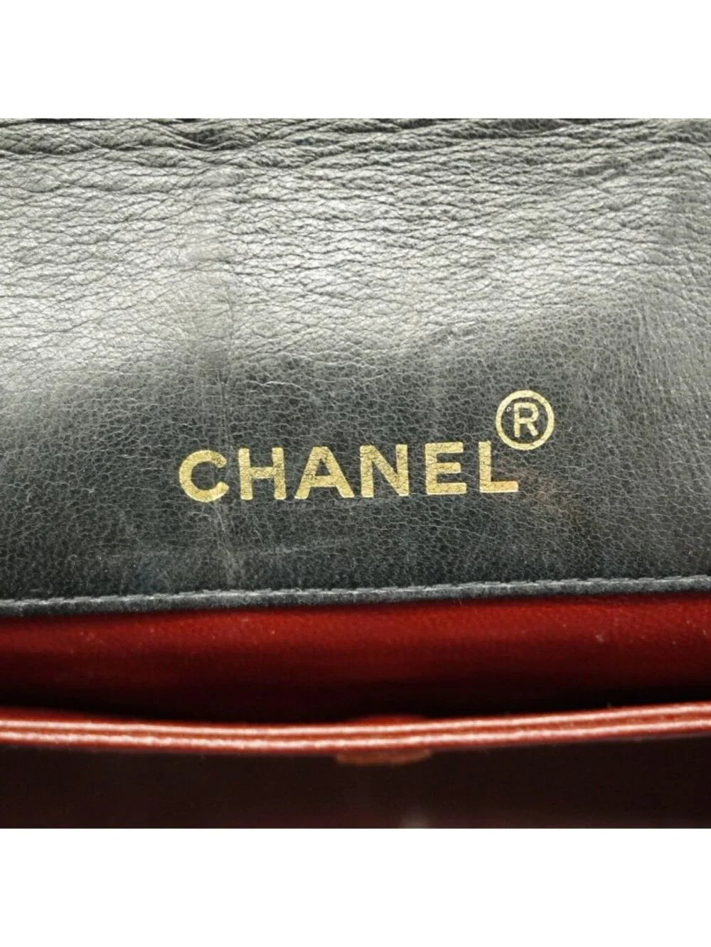 Chanel Shoulder Bag Quilted Lambskin Black Gold